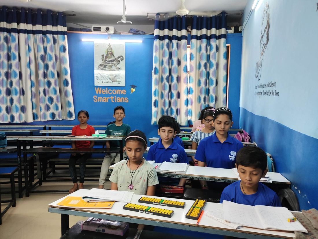 Students in class at the Vasai East centre