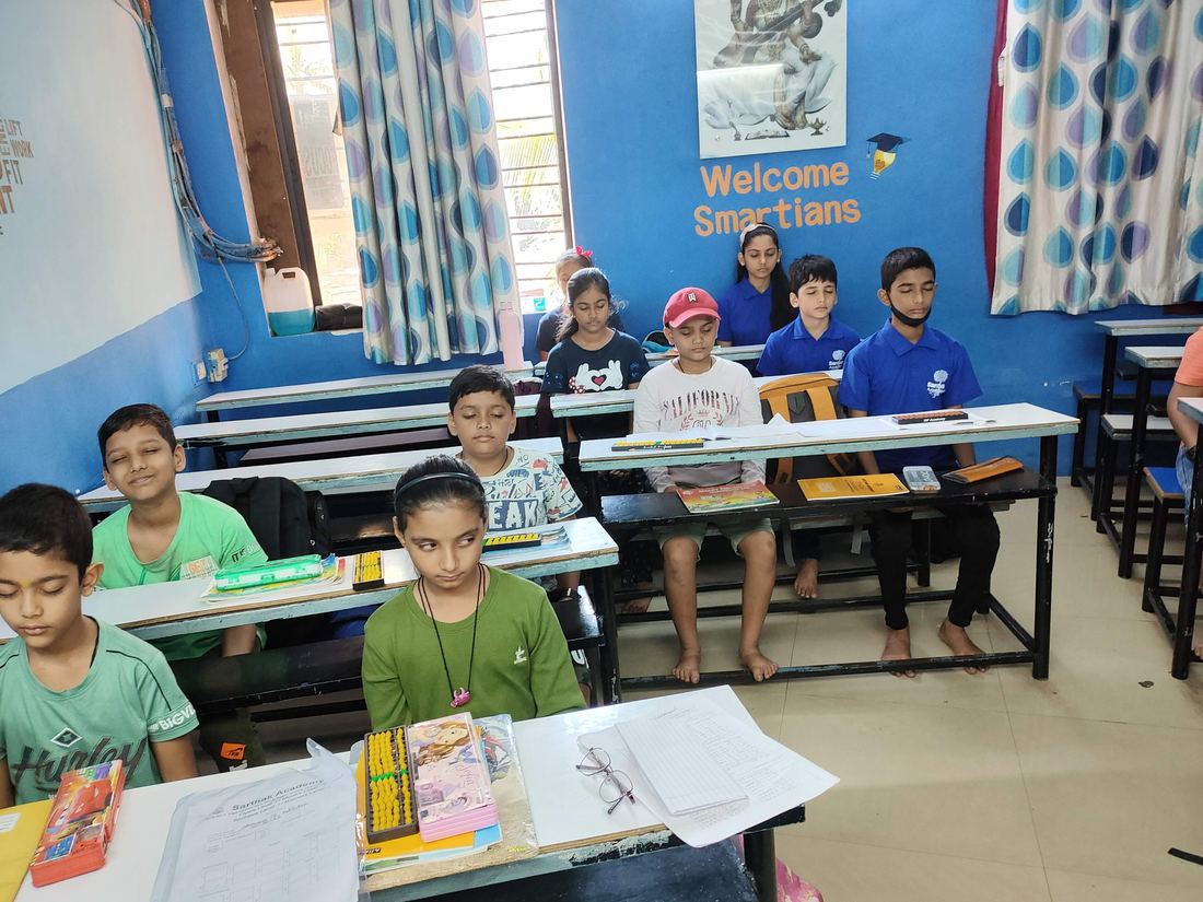 Students in class at the Vasai East centre